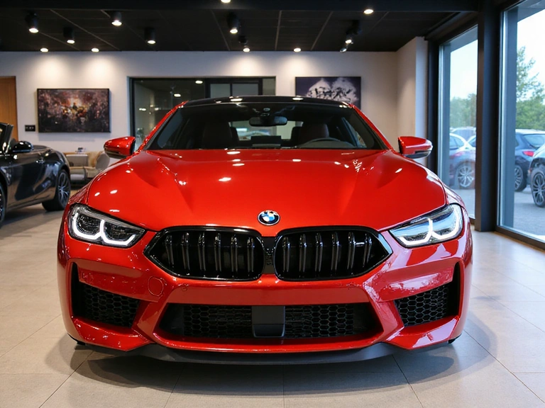 BMW M8 Competition in Rot